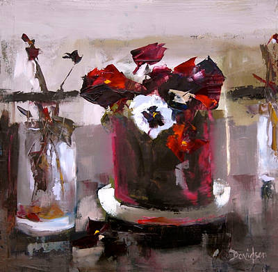 Mary DAVIDSON - Pansies Against the Light
